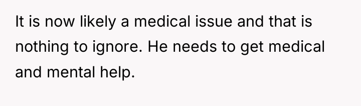 It is now likely a medical issue and that is...