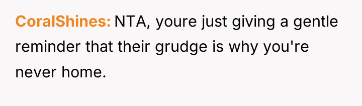 CoralShines NTA, youre just giving a gentle reminder that their...
