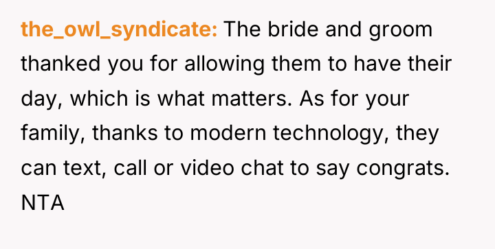 the_owl_syndicate The bride and groom thanked you for allowing them...