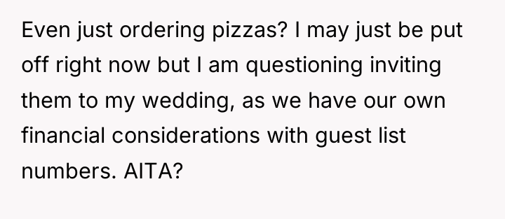 Even just ordering pizzas? I may just be put off...