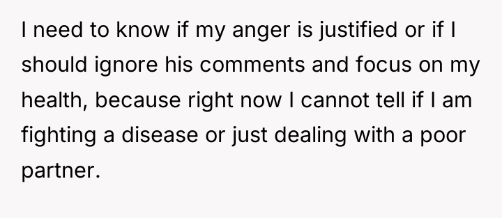 I need to know if my anger is justified or...