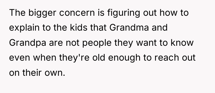The bigger concern is figuring out how to explain to...
