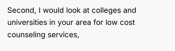 Second, I would look at colleges and universities in your...