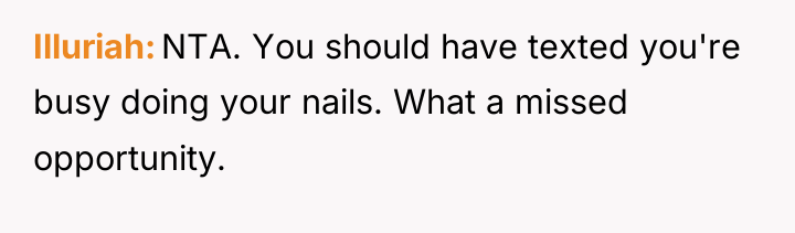 Illuriah NTA. You should have texted you're busy doing your...