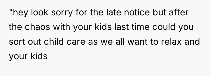 "hey look sorry for the late notice but after the...