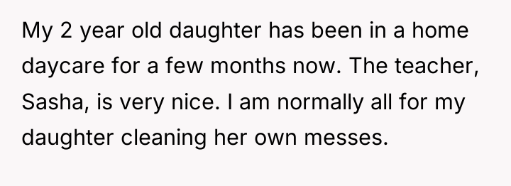 My 2 year old daughter has been in a home...