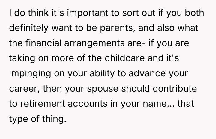 I do think it's important to sort out if you...