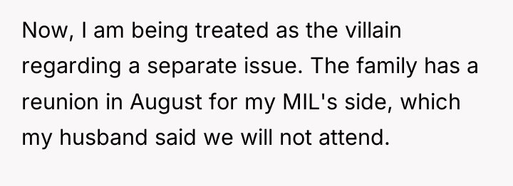 Now, I am being treated as the villain regarding a...