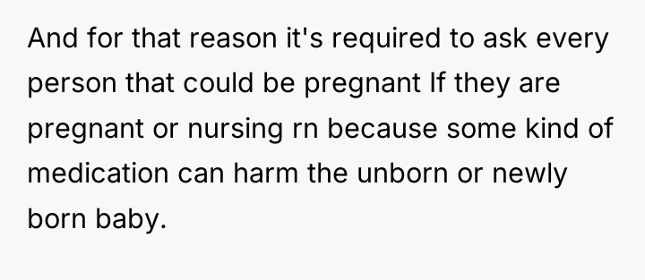 And for that reason it's required to ask every person...