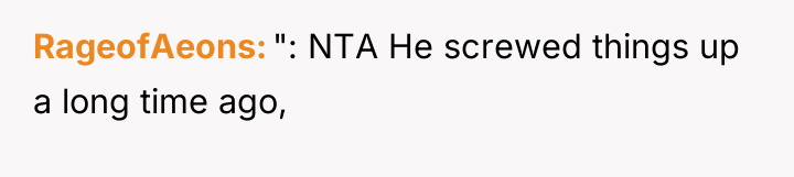 RageofAeons ": NTA He screwed things up a long time...