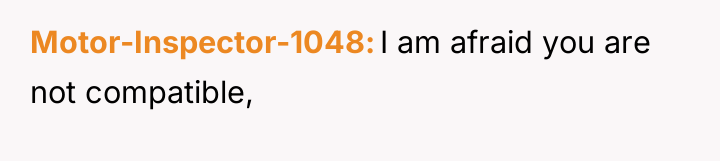 Motor-Inspector-1048 I am afraid you are not compatible,