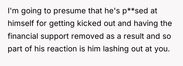 I'm going to presume that he's p**sed at himself for...