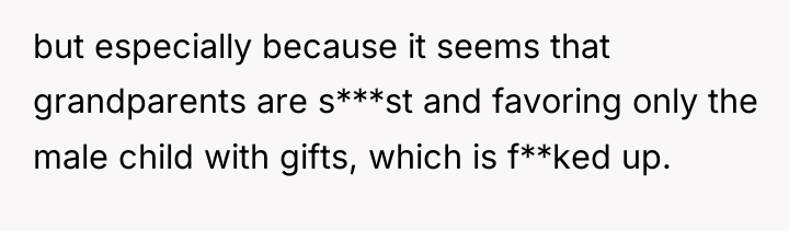 but especially because it seems that grandparents are s***st and...
