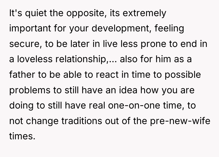 It's quiet the opposite, its extremely important for your development,...