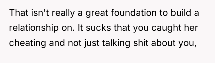 That isn't really a great foundation to build a relationship...