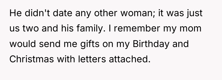 He didn't date any other woman; it was just us...