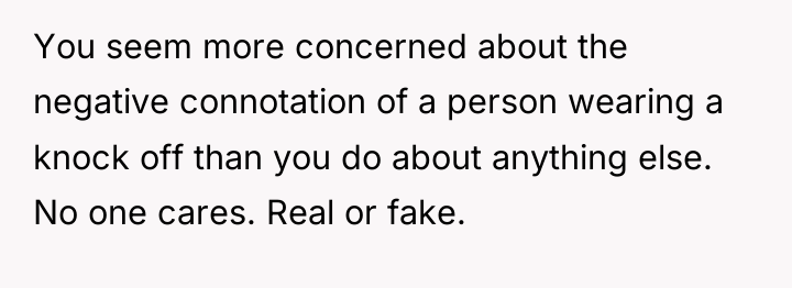 You seem more concerned about the negative connotation of a...