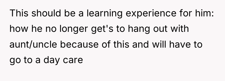 This should be a learning experience for him: how he...