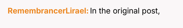 RemembrancerLirael In the original post,