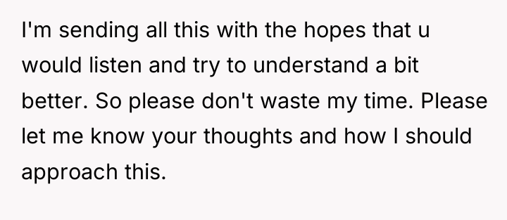 I'm sending all this with the hopes that u would...
