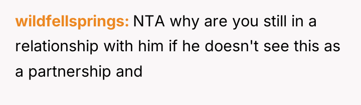 wildfellsprings NTA why are you still in a relationship with...