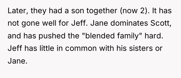 Later, they had a son together (now 2). It has...