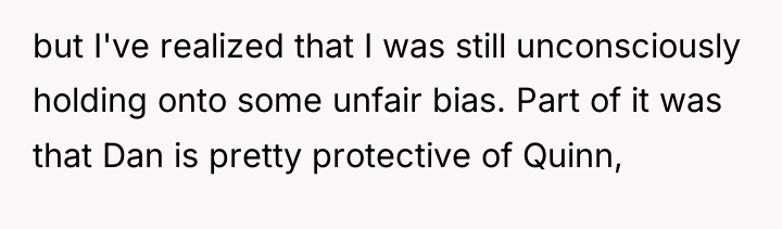 but I've realized that I was still unconsciously holding onto...