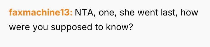 faxmachine13 NTA, one, she went last, how were you supposed...