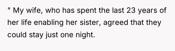 " My wife, who has spent the last 23 years...