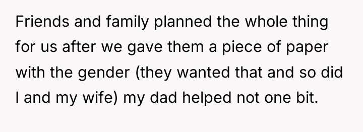 Friends and family planned the whole thing for us after...