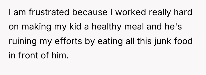 I am frustrated because I worked really hard on making...