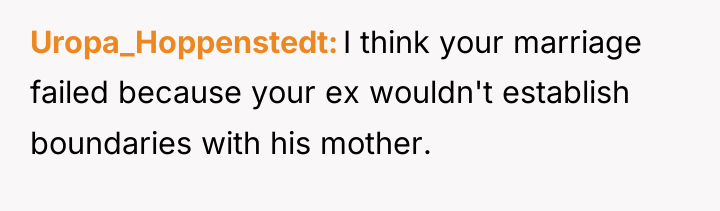 Uropa_Hoppenstedt I think your marriage failed because your ex wouldn't...