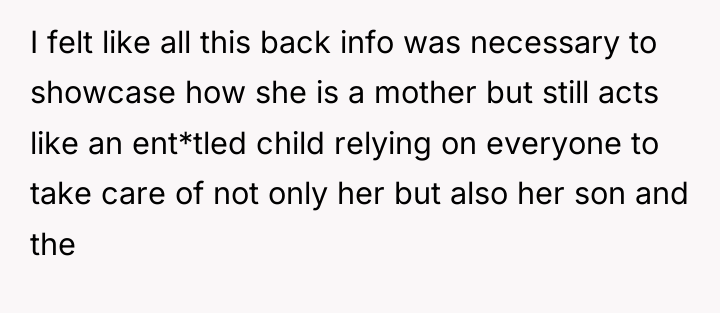 I felt like all this back info was necessary to...