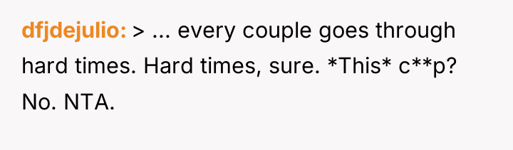dfjdejulio > ... every couple goes through hard times. Hard...