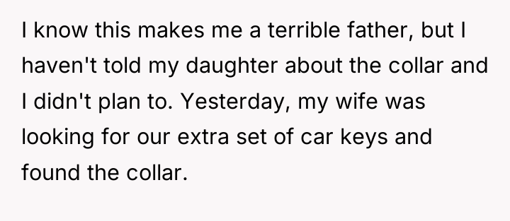 I know this makes me a terrible father, but I...