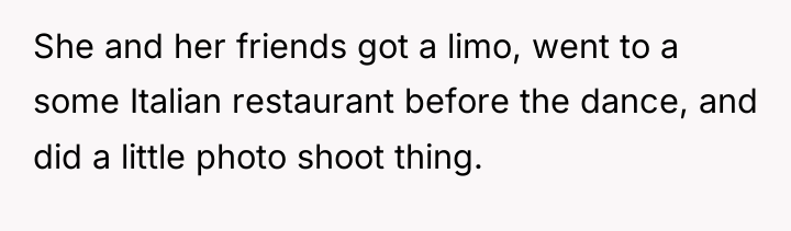 She and her friends got a limo, went to a...