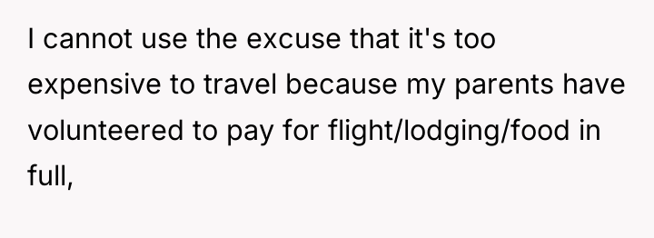 I cannot use the excuse that it's too expensive to...