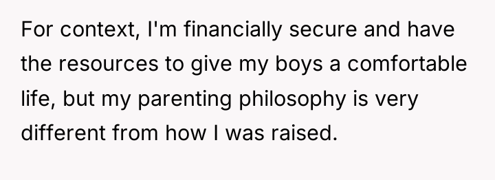 For context, I'm financially secure and have the resources to...