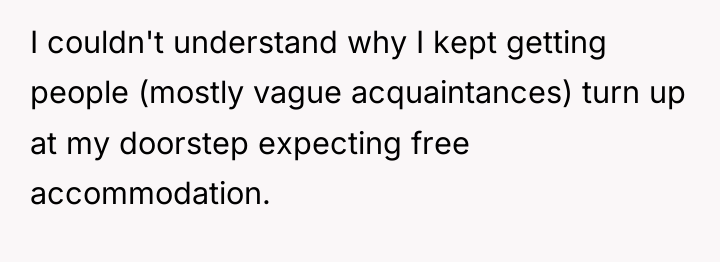 I couldn't understand why I kept getting people (mostly vague...
