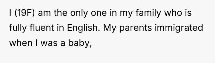 I (19F) am the only one in my family who...