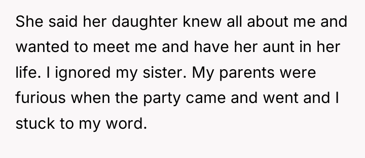 She said her daughter knew all about me and wanted...