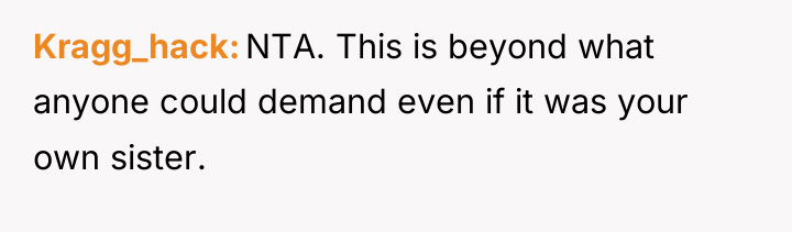 Kragg_hack NTA. This is beyond what anyone could demand even...