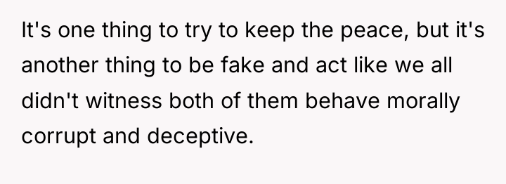It's one thing to try to keep the peace, but...