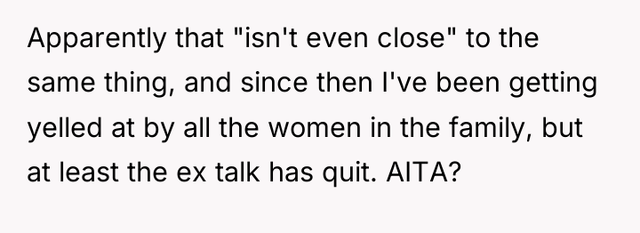 Apparently that "isn't even close" to the same thing, and...