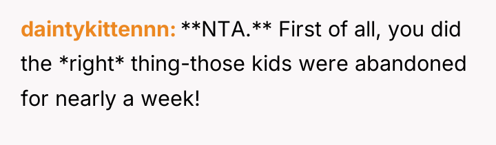 daintykittennn **NTA.** First of all, you did the *right* thing-those...