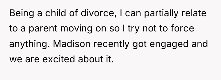 Being a child of divorce, I can partially relate to...