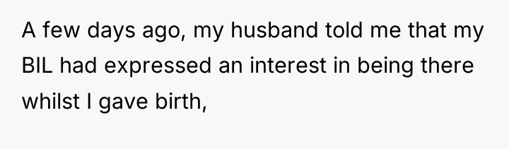 A few days ago, my husband told me that my...