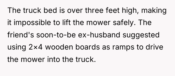 The truck bed is over three feet high, making it...