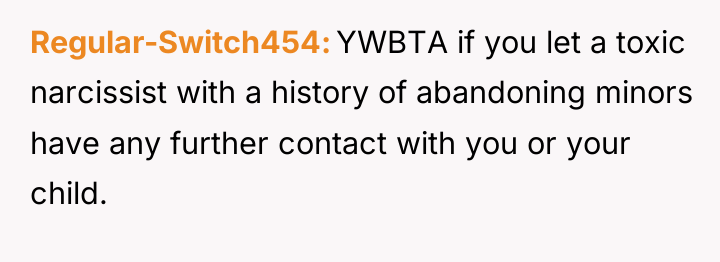 Regular-Switch454 YWBTA if you let a toxic narcissist with a...