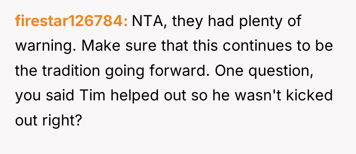 firestar126784 NTA, they had plenty of warning. Make sure that...